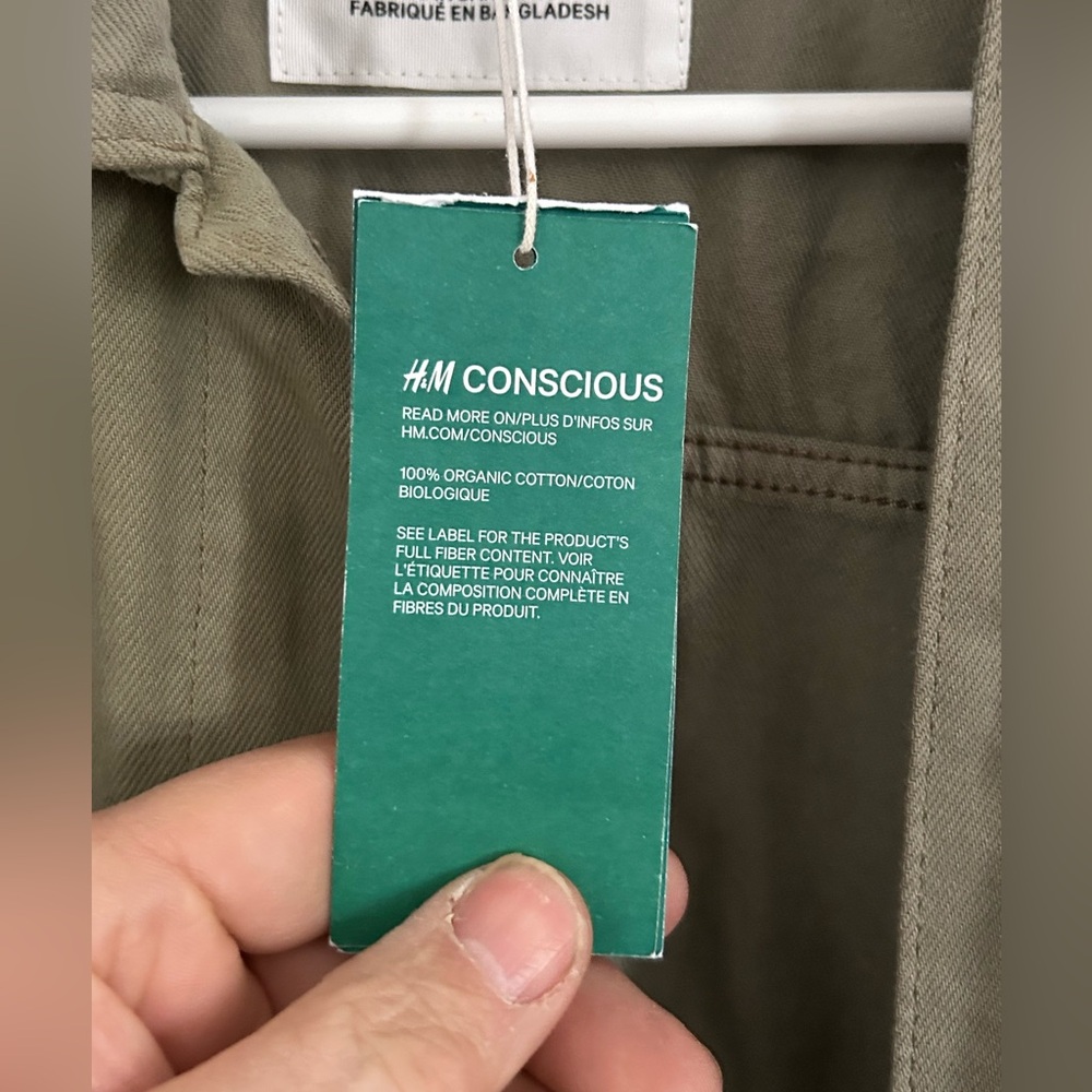 H&M | Olive Khaki Utility Jacket | Size XXS - Picture 5 of 8